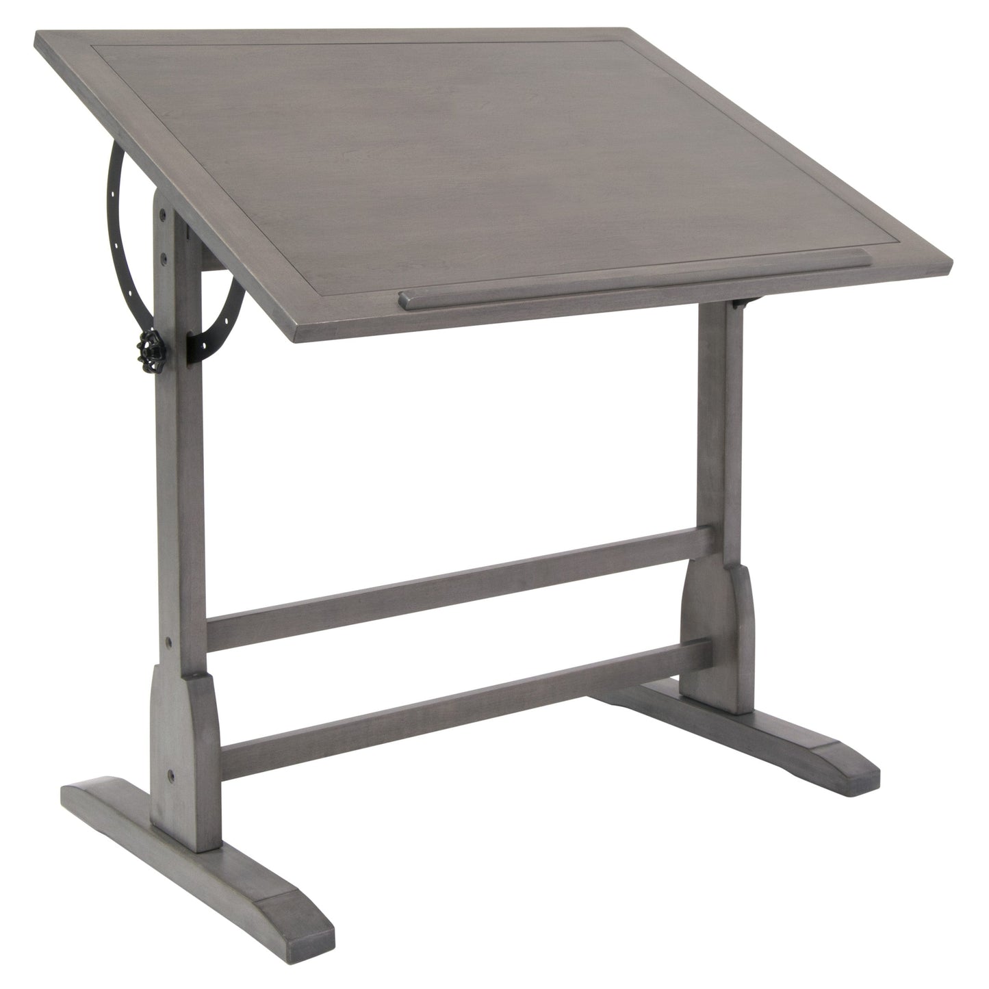 Studio Designs 36-inch Vintage Wood Drafting Table with Angle Adjustable Top for Drawing