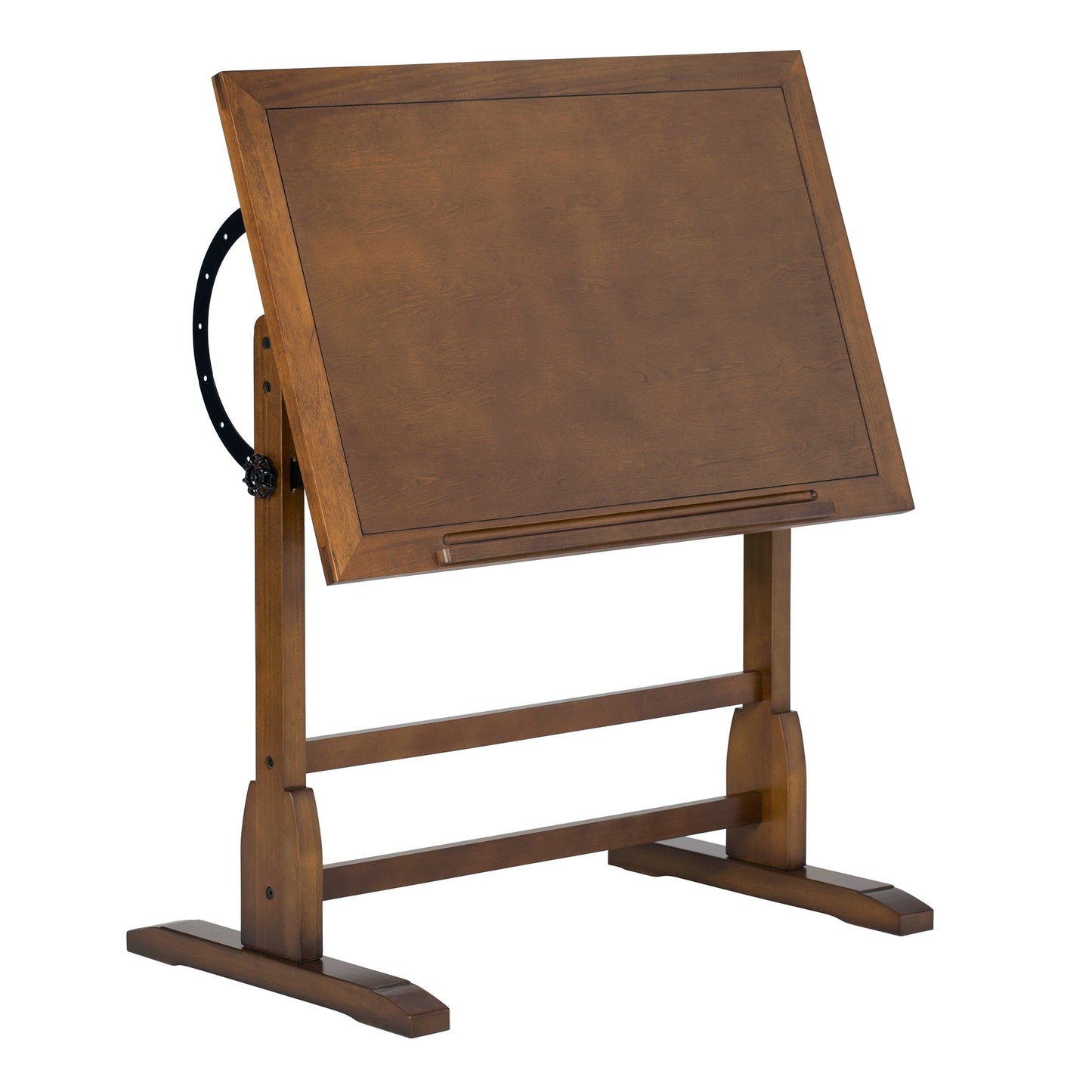 Studio Designs 36-inch Vintage Wood Drafting Table with Angle Adjustable Top for Drawing