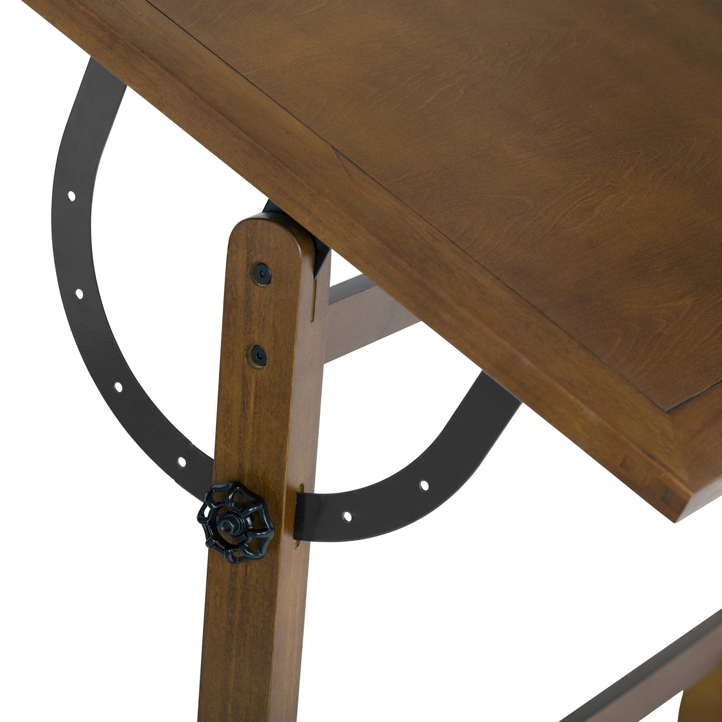Studio Designs 36-inch Vintage Wood Drafting Table with Angle Adjustable Top for Drawing