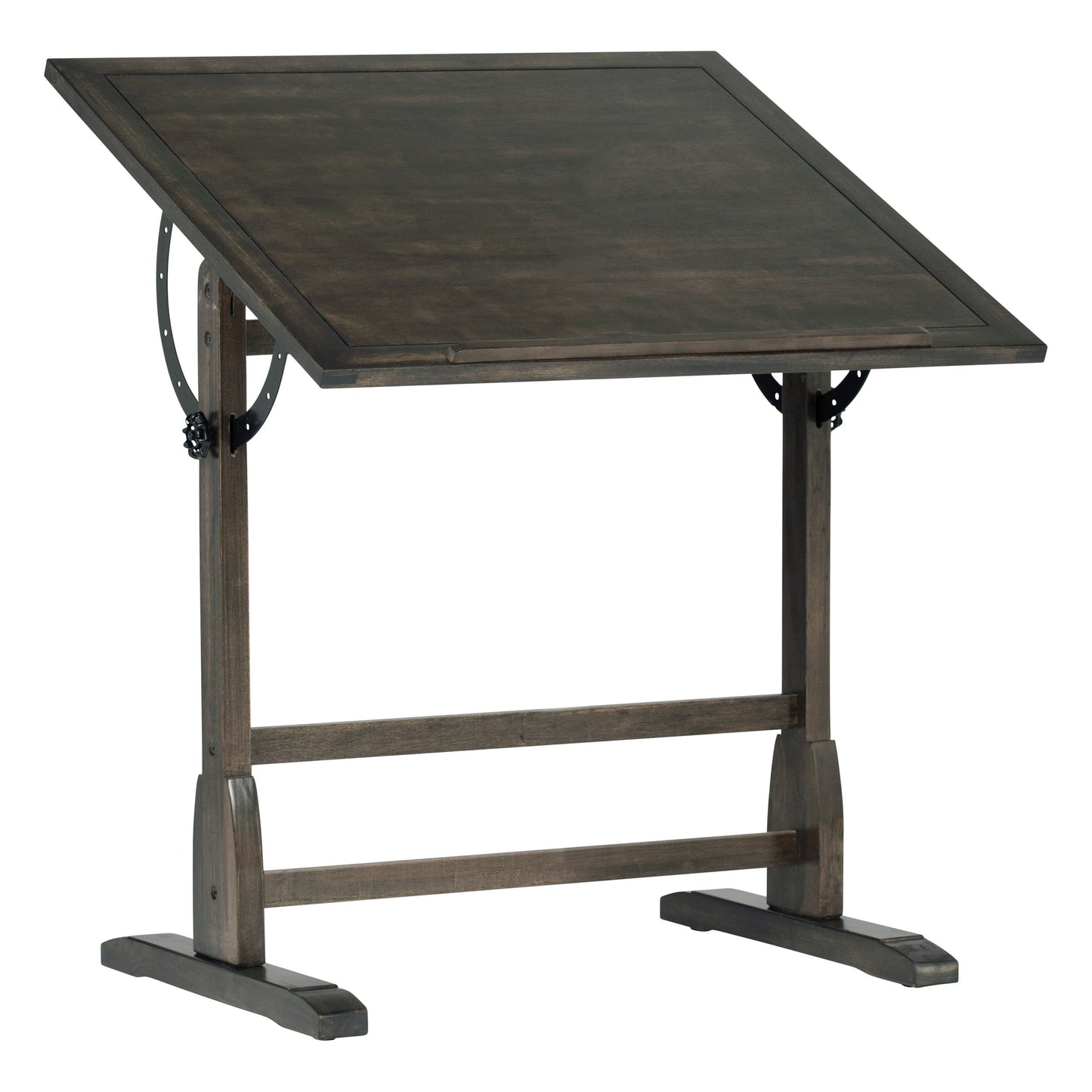 Studio Designs 36-inch Vintage Wood Drafting Table with Angle Adjustable Top for Drawing