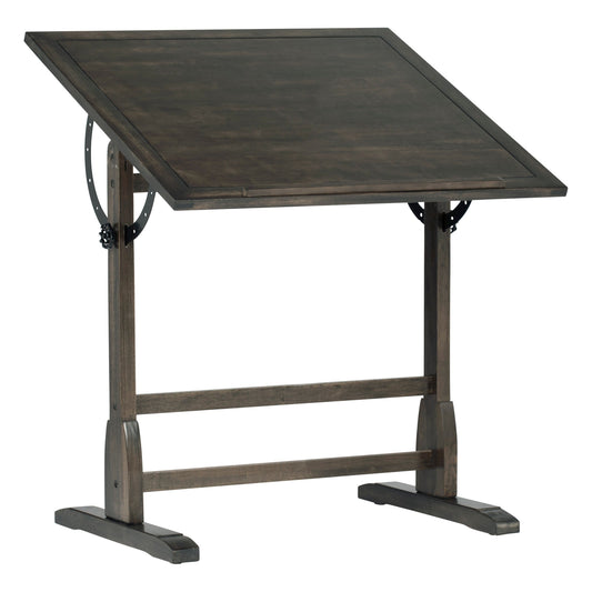 Studio Designs 36-inch Vintage Wood Drafting Table with Angle Adjustable Top for Drawing