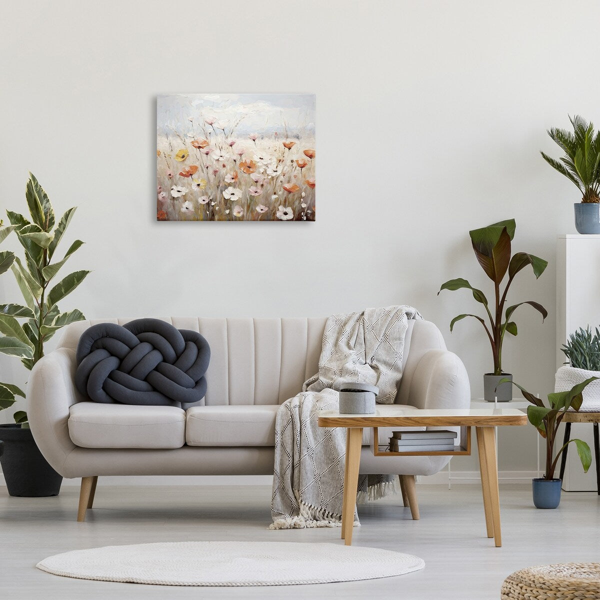 Stupell Charming Flower Meadow Canvas Wall Art Design By Ramona Murdock