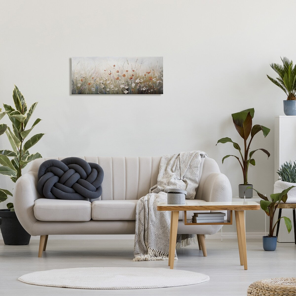 Stupell Neutral Poppy Blooms Canvas Wall Art Design By Ramona Murdock