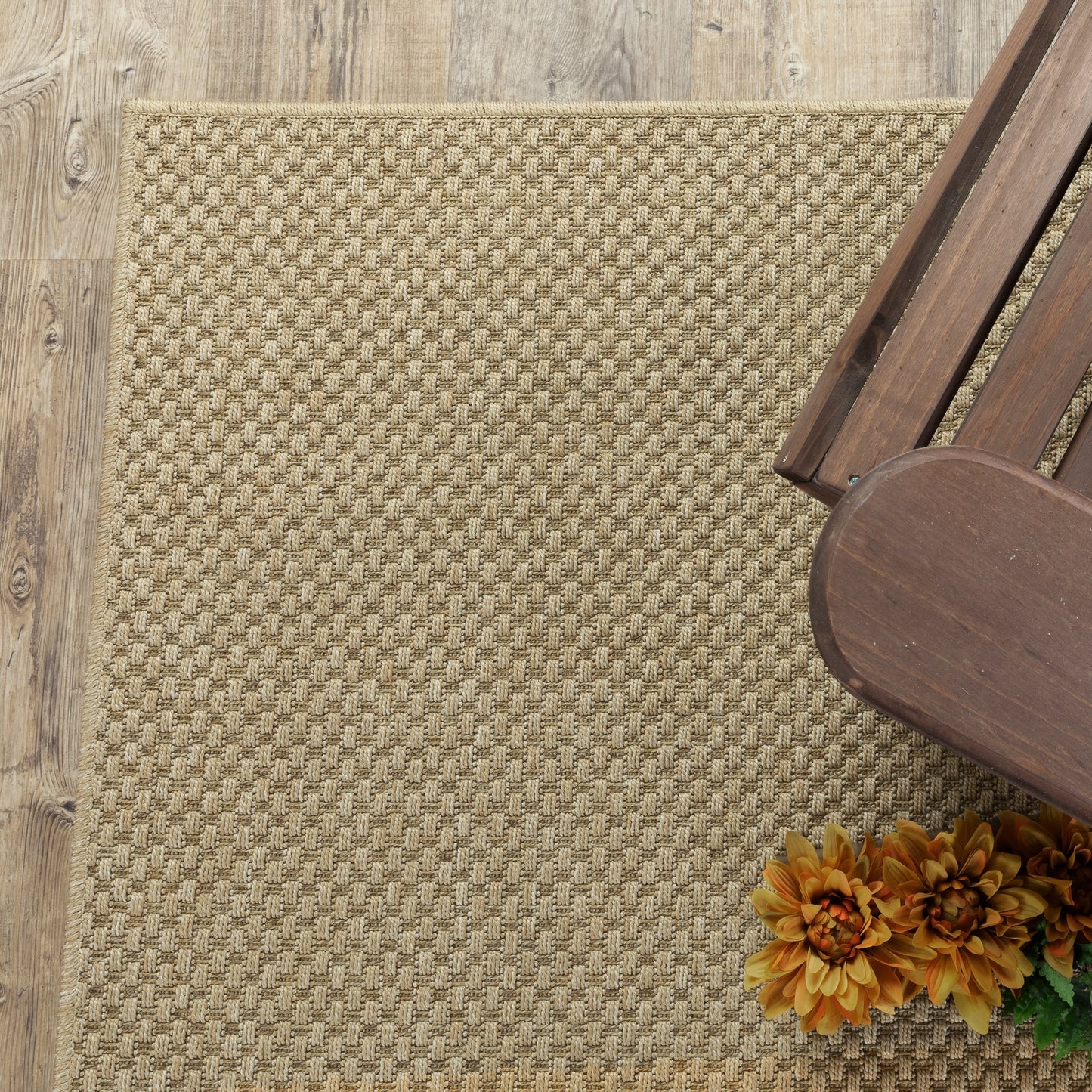 Style Haven Veranda Tonal Woven Basket Weave Indoor-Outdoor Rug