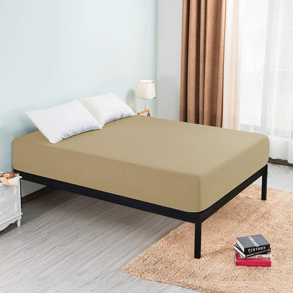 Subrtex Premium Microfiber 15-inch Deep Pocket Fitted Sheet