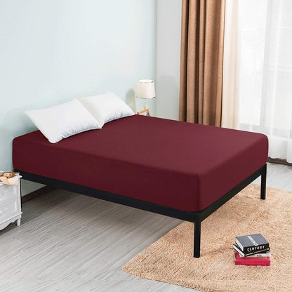 Subrtex Premium Microfiber 15-inch Deep Pocket Fitted Sheet