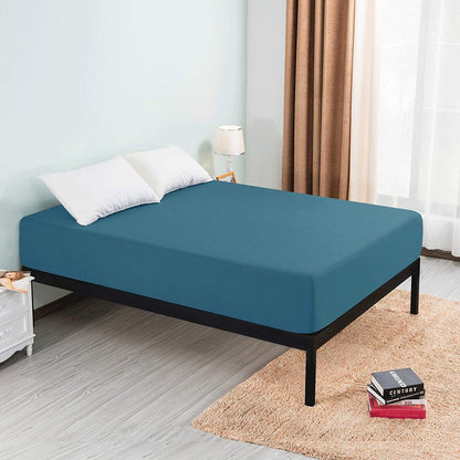 Subrtex Premium Microfiber 15-inch Deep Pocket Fitted Sheet