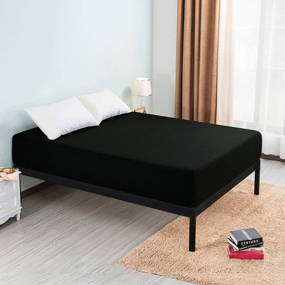 Subrtex Premium Microfiber 15-inch Deep Pocket Fitted Sheet