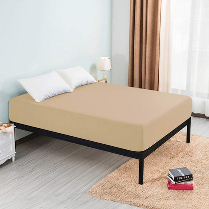 Subrtex Premium Microfiber 15-inch Deep Pocket Fitted Sheet