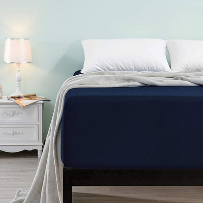 Subrtex Premium Microfiber 15-inch Deep Pocket Fitted Sheet