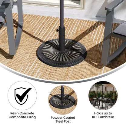 Sunburst Weatherproof Universal Cement Umbrella Base