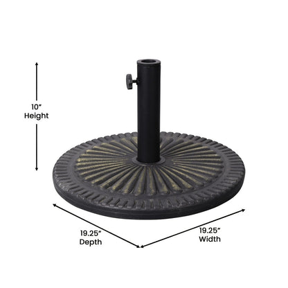 Sunburst Weatherproof Universal Cement Umbrella Base