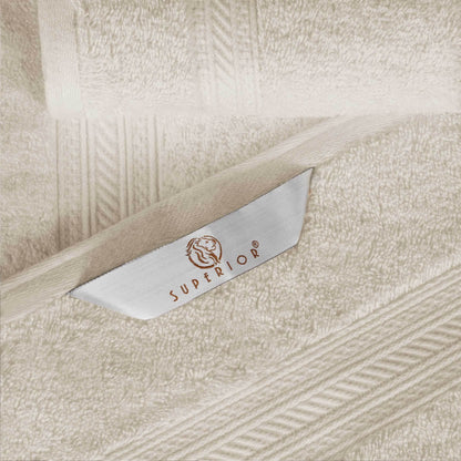 Superior 6-piece Plush Long Staple Combed Cotton Towel Set