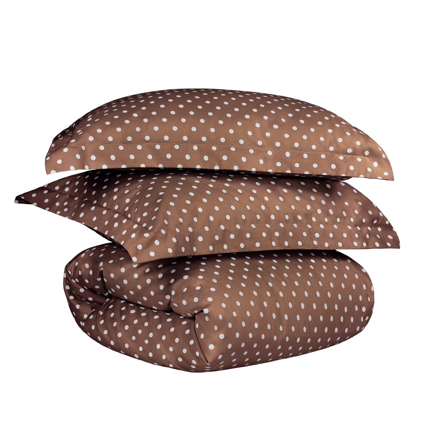 Superior Thread Count 600TC Polka Dot Cotton Blend Duvet Cover Set