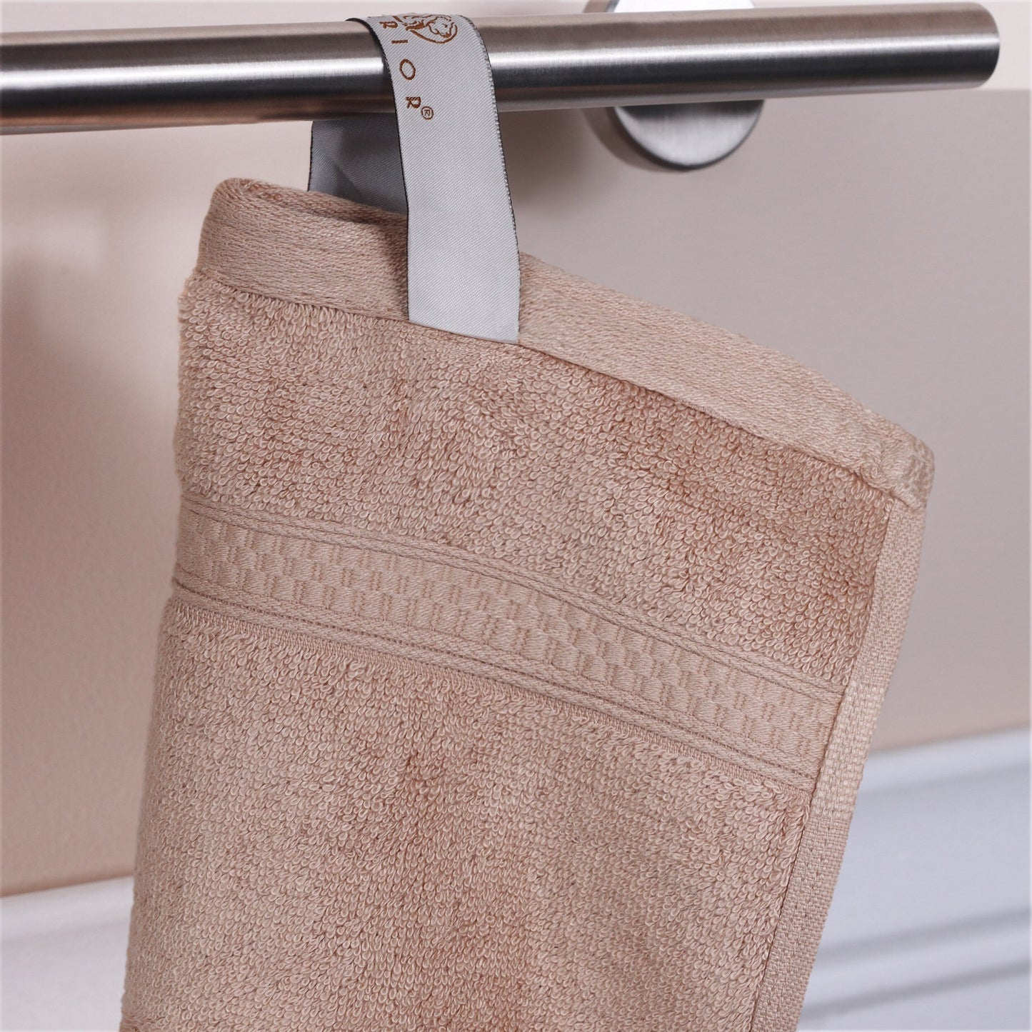 Superior 8 Piece Bath Towel Set, Rayon From Bamboo and Cotton