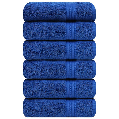 Superior Cotton 600 GSM Hand Towels 18x28 Inch by Ample Decor - 6 Pcs