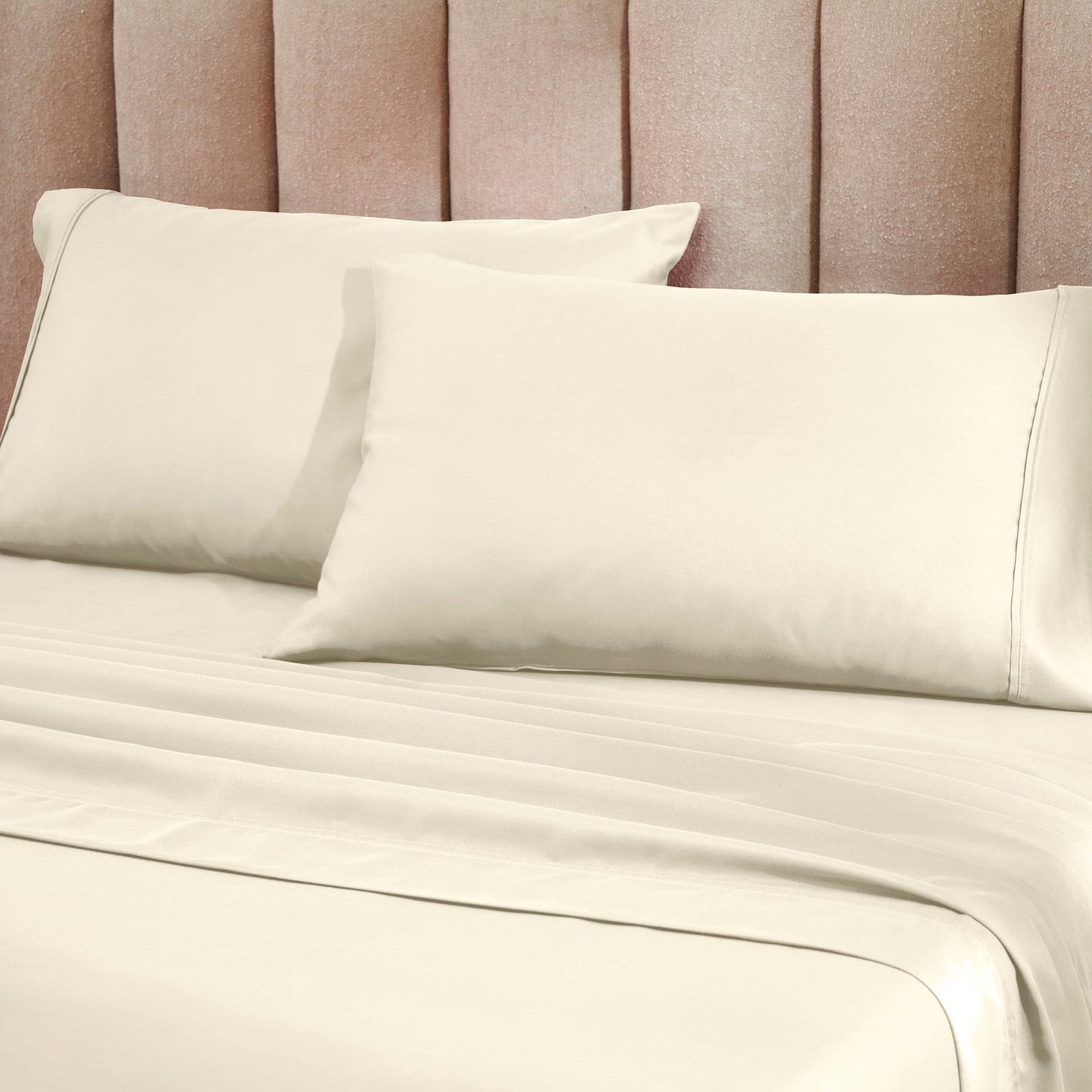 Superior Cotton Blend 1200 Thread Count Solid Deep Pocket Bed Sheet Set