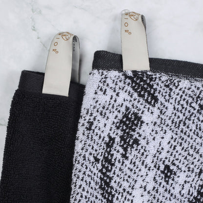 Superior Cotton Quick-Drying Solid and Marble 10 Piece Towel Set