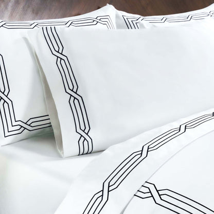 Superior Egyptian Cotton 1200 Thread Count Eco-Friendly Solid Sheet Set