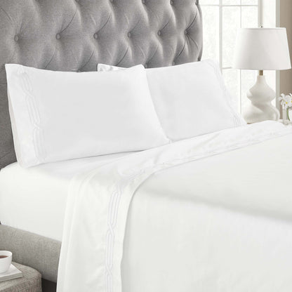 Superior Egyptian Cotton 1200 Thread Count Eco-Friendly Solid Sheet Set