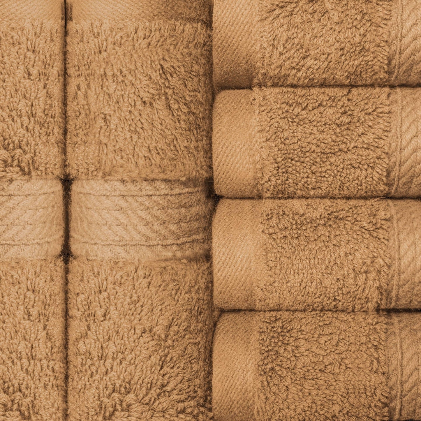 Superior Egyptian Cotton Pile Heavyweight Face Towel Set of 6