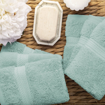 Superior Egyptian Cotton Pile Heavyweight Face Towel Set of 6