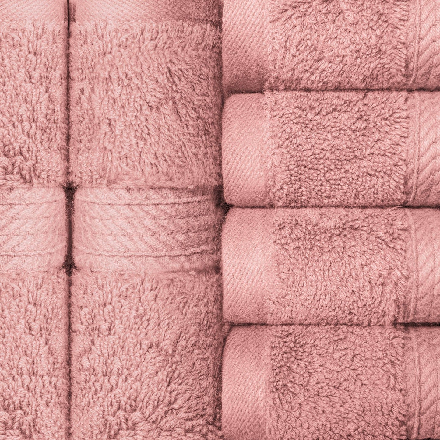 Superior Egyptian Cotton Pile Heavyweight Face Towel Set of 6