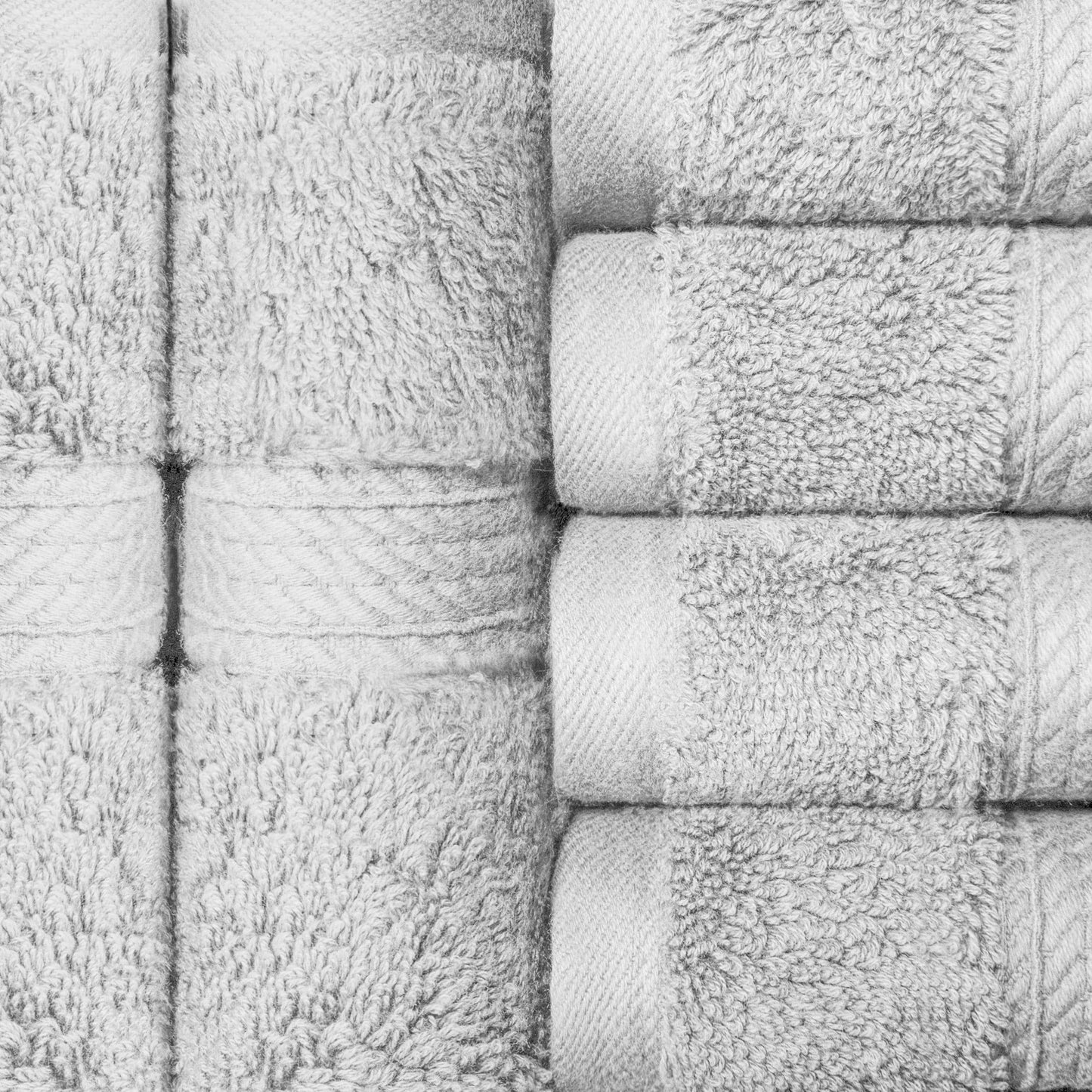 Superior Egyptian Cotton Pile Heavyweight Face Towel Set of 6
