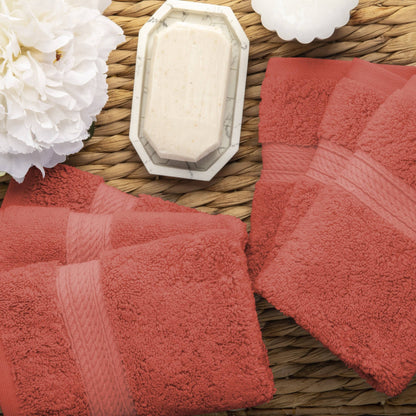Superior Egyptian Cotton Pile Heavyweight Face Towel Set of 6