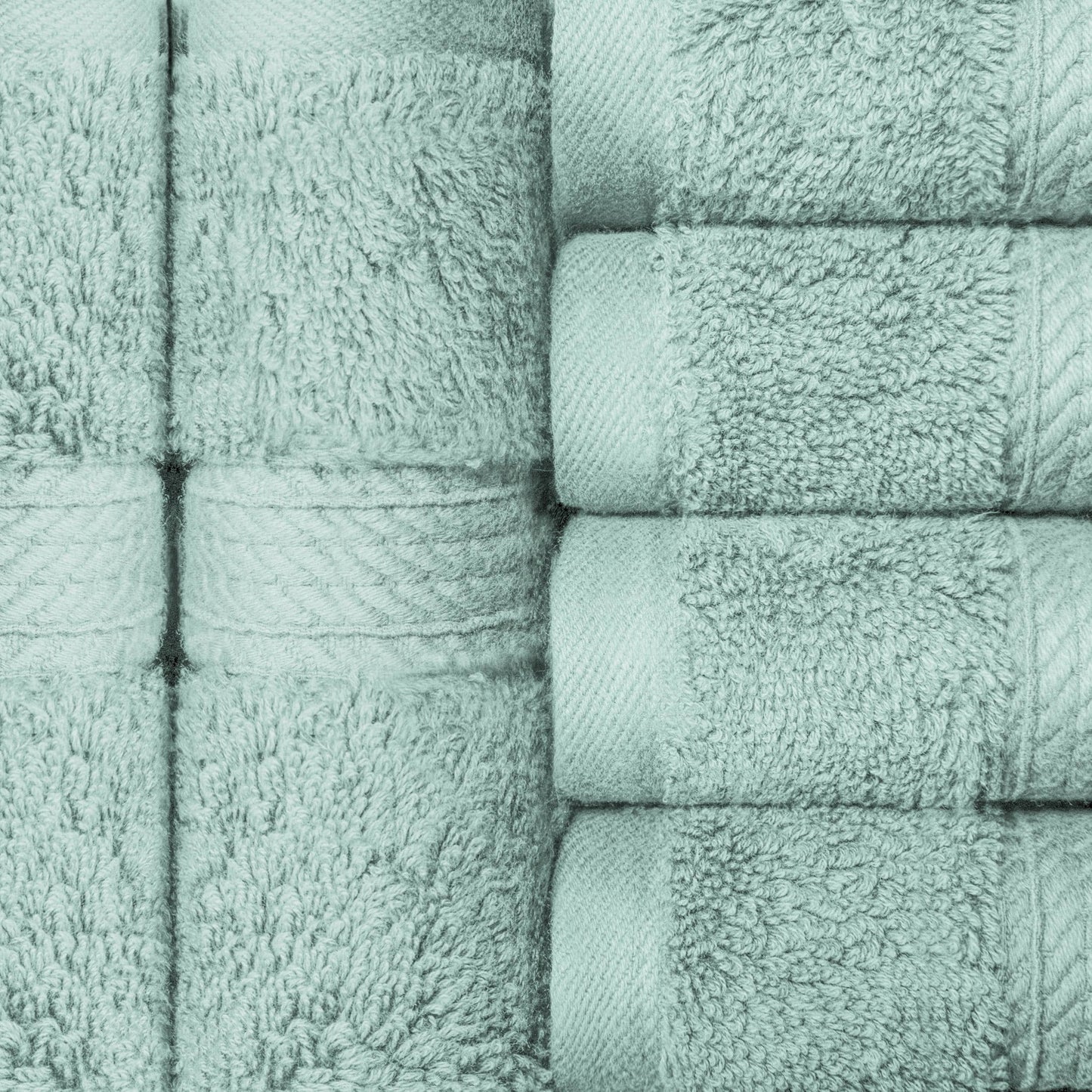 Superior Egyptian Cotton Pile Heavyweight Face Towel Set of 6