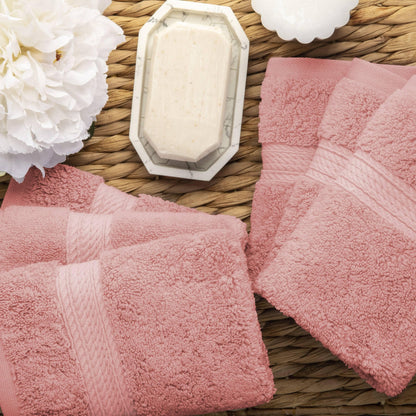 Superior Egyptian Cotton Pile Heavyweight Face Towel Set of 6