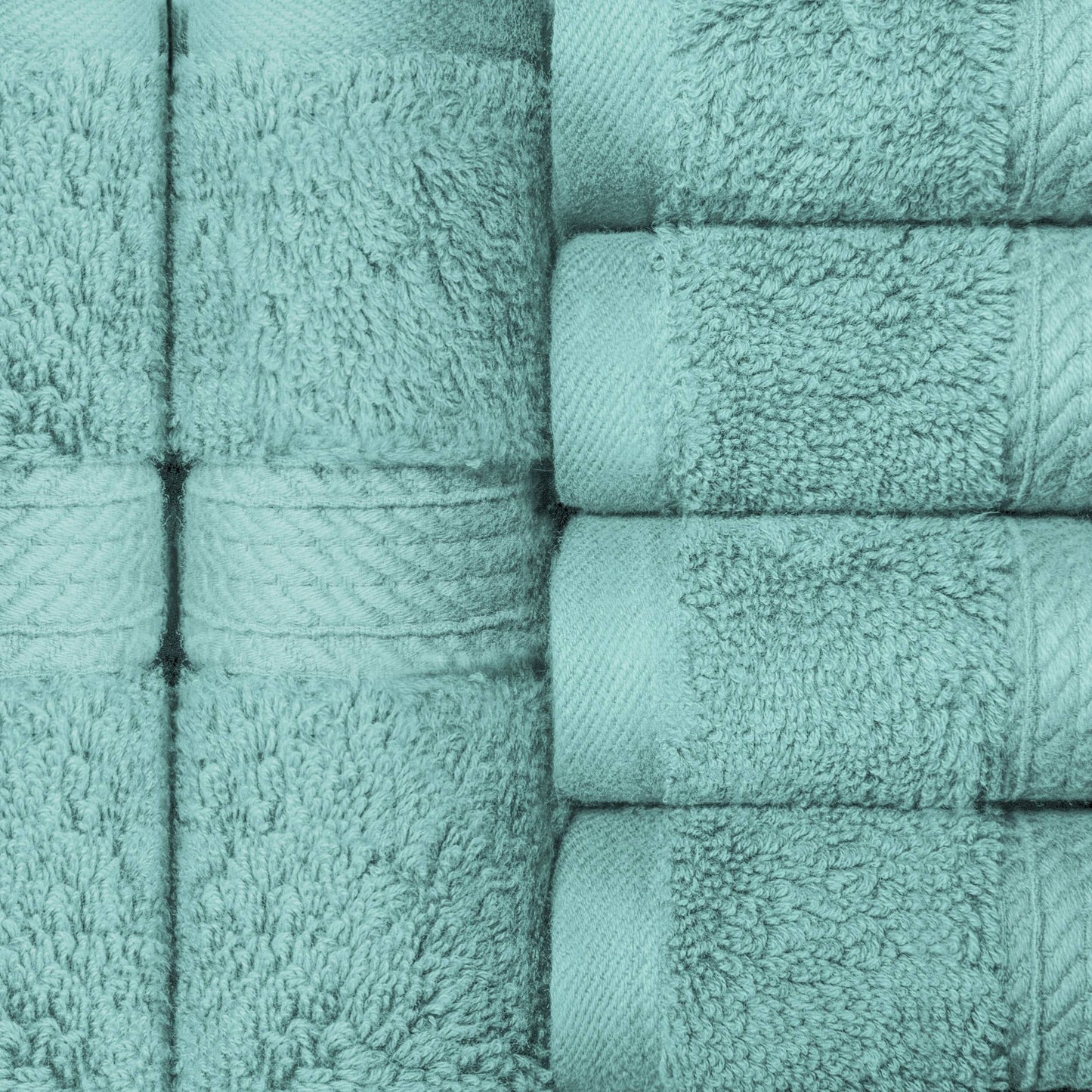 Superior Egyptian Cotton Pile Heavyweight Face Towel Set of 6