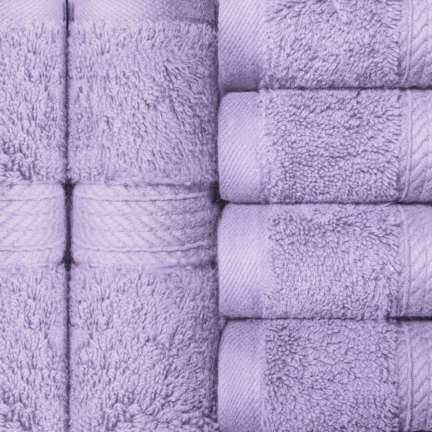 Superior Egyptian Cotton Pile Heavyweight Face Towel Set of 6