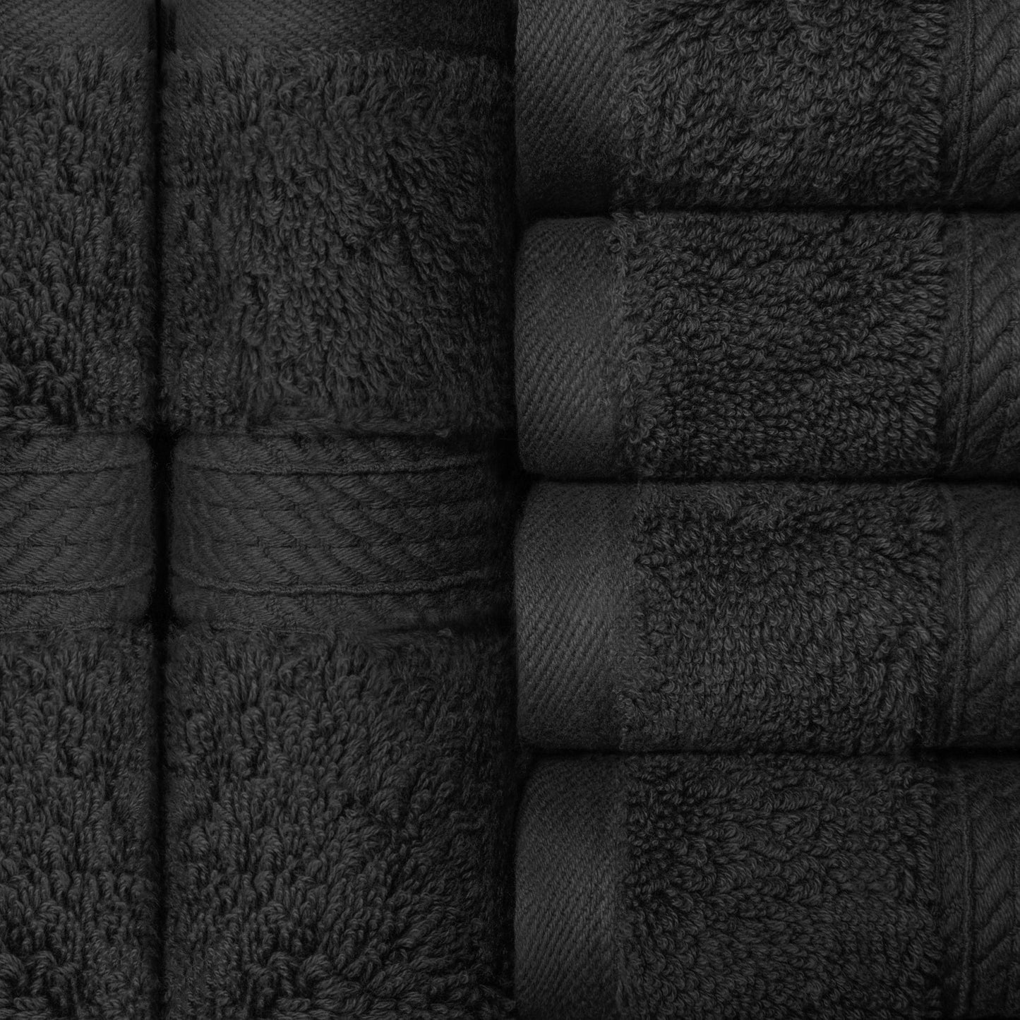 Superior Egyptian Cotton Pile Heavyweight Face Towel Set of 6