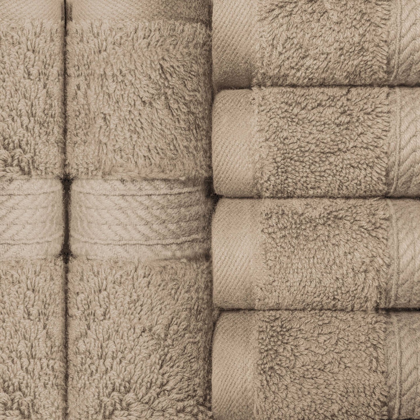 Superior Egyptian Cotton Pile Heavyweight Face Towel Set of 6