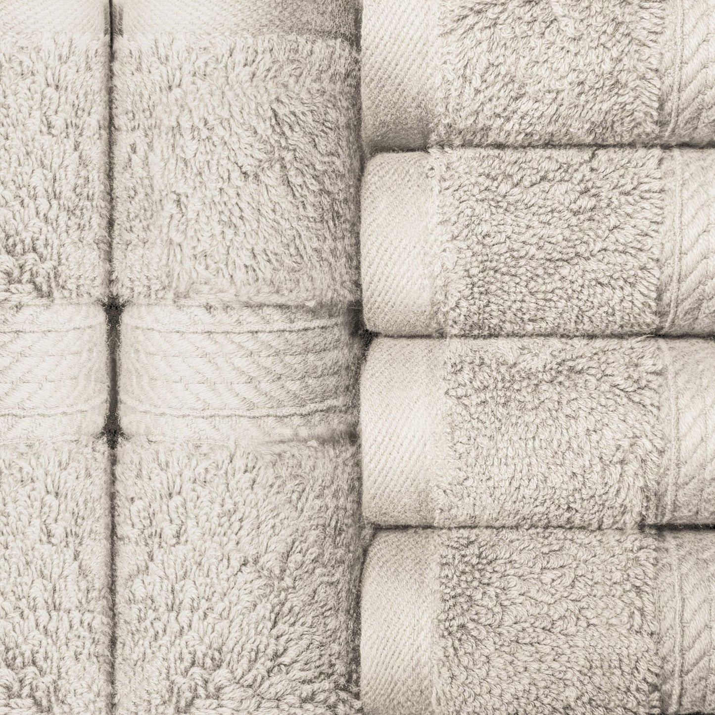 Superior Egyptian Cotton Pile Heavyweight Face Towel Set of 6