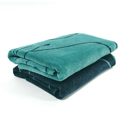 Mystic Dolphin Cotton Oversized 2-Piece Beach Towel Set by Superior