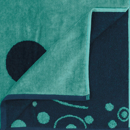 Mystic Dolphin Cotton Oversized 2-Piece Beach Towel Set by Superior