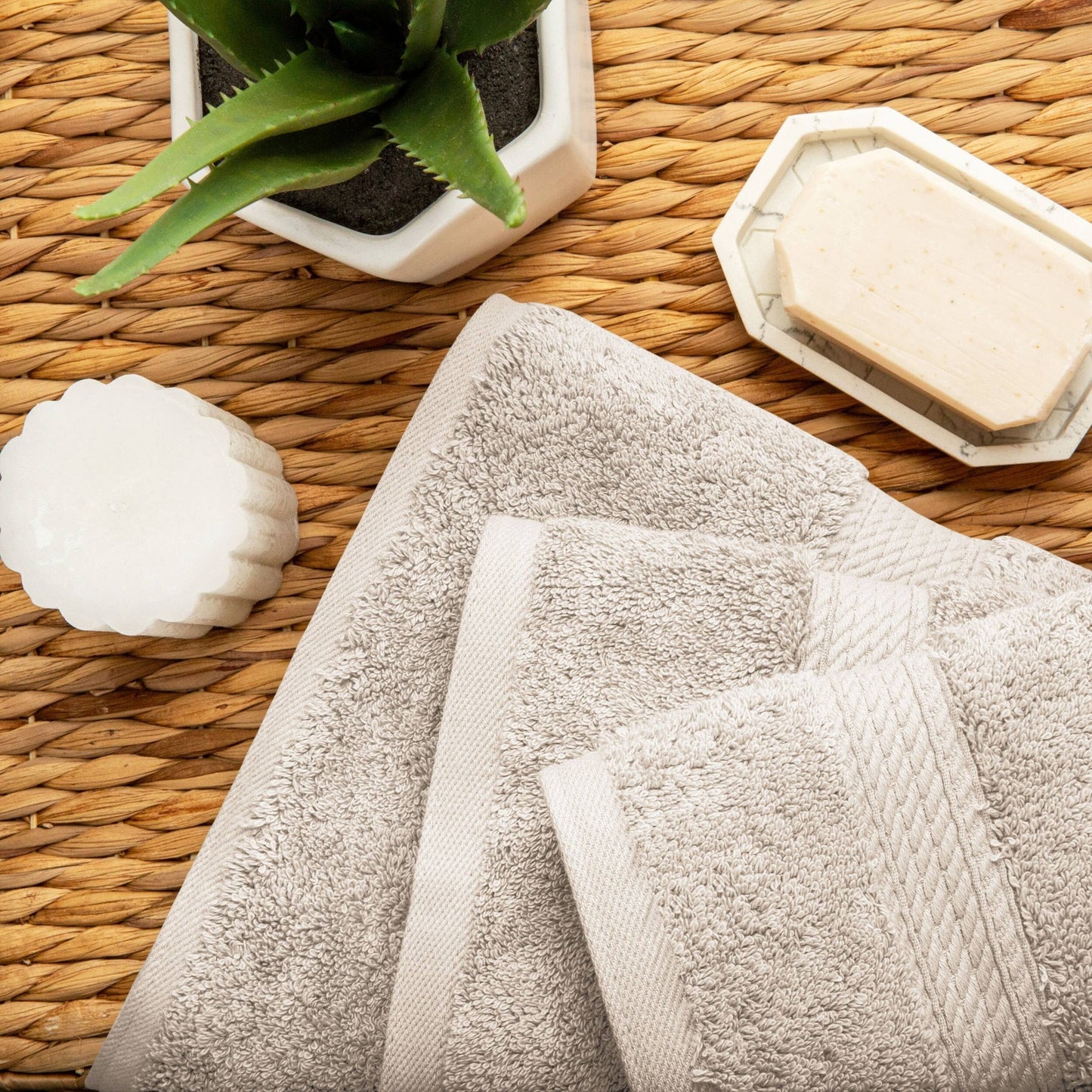 Superior Egyptian Cotton Pile Heavyweight 3-Piece Towel Set