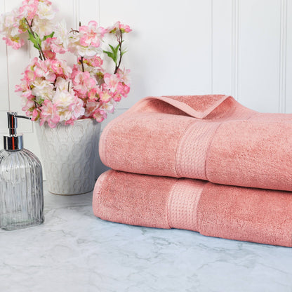 Superior Egyptian Cotton Pile Heavyweight Bath Sheet Set of 2