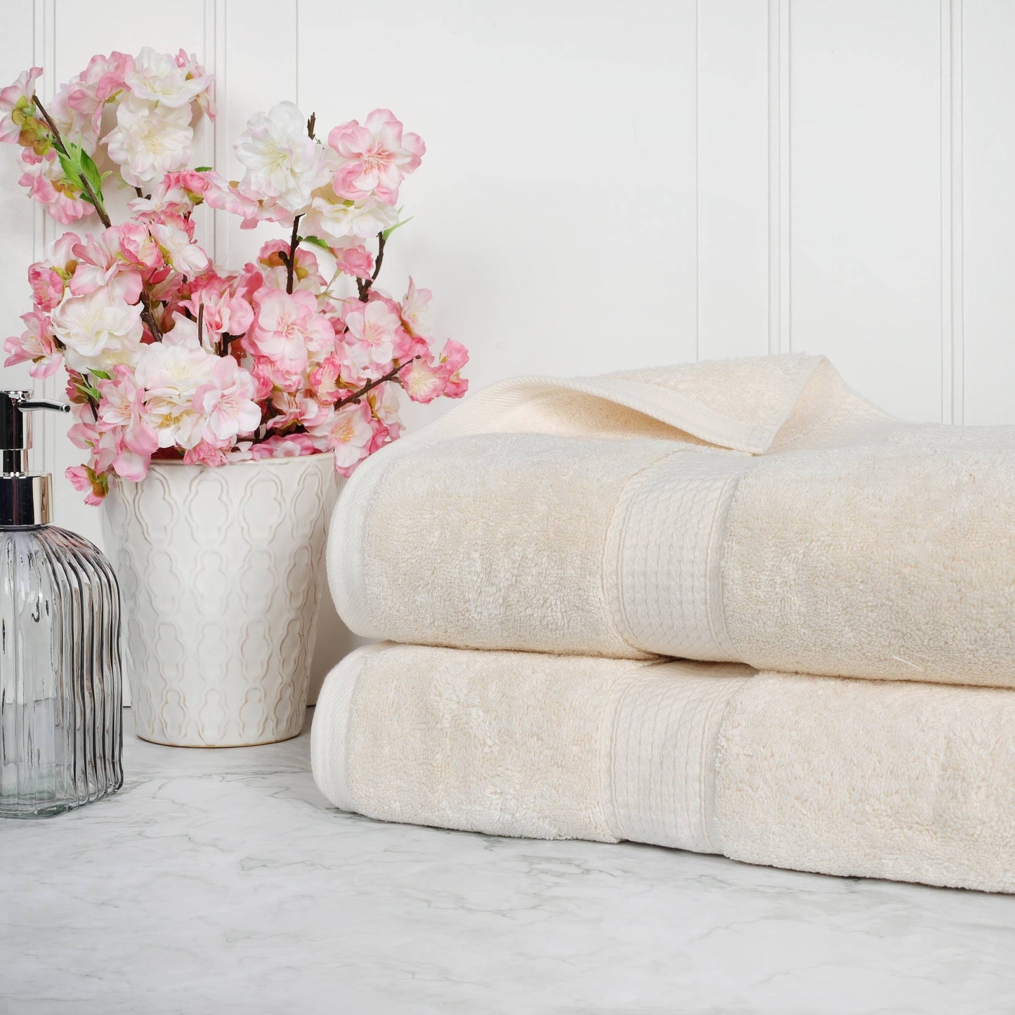 Superior Egyptian Cotton Pile Heavyweight Bath Sheet Set of 2