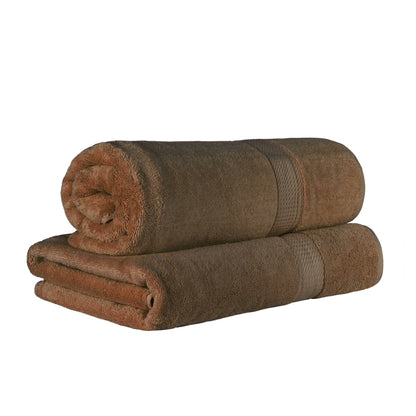 Superior Egyptian Cotton Pile Heavyweight Bath Sheet Set of 2