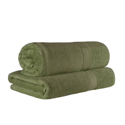 Superior Egyptian Cotton Pile Heavyweight Bath Sheet Set of 2