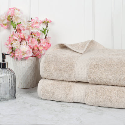 Superior Egyptian Cotton Pile Heavyweight Bath Sheet Set of 2