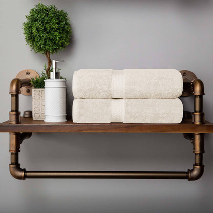 Superior Egyptian Cotton Pile Heavyweight Bath Towel Set of 2