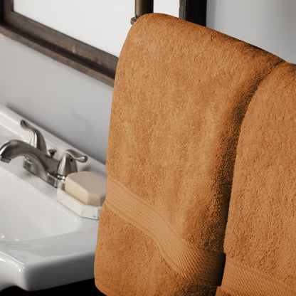 Superior Egyptian Cotton Pile Heavyweight Bath Towel Set of 2