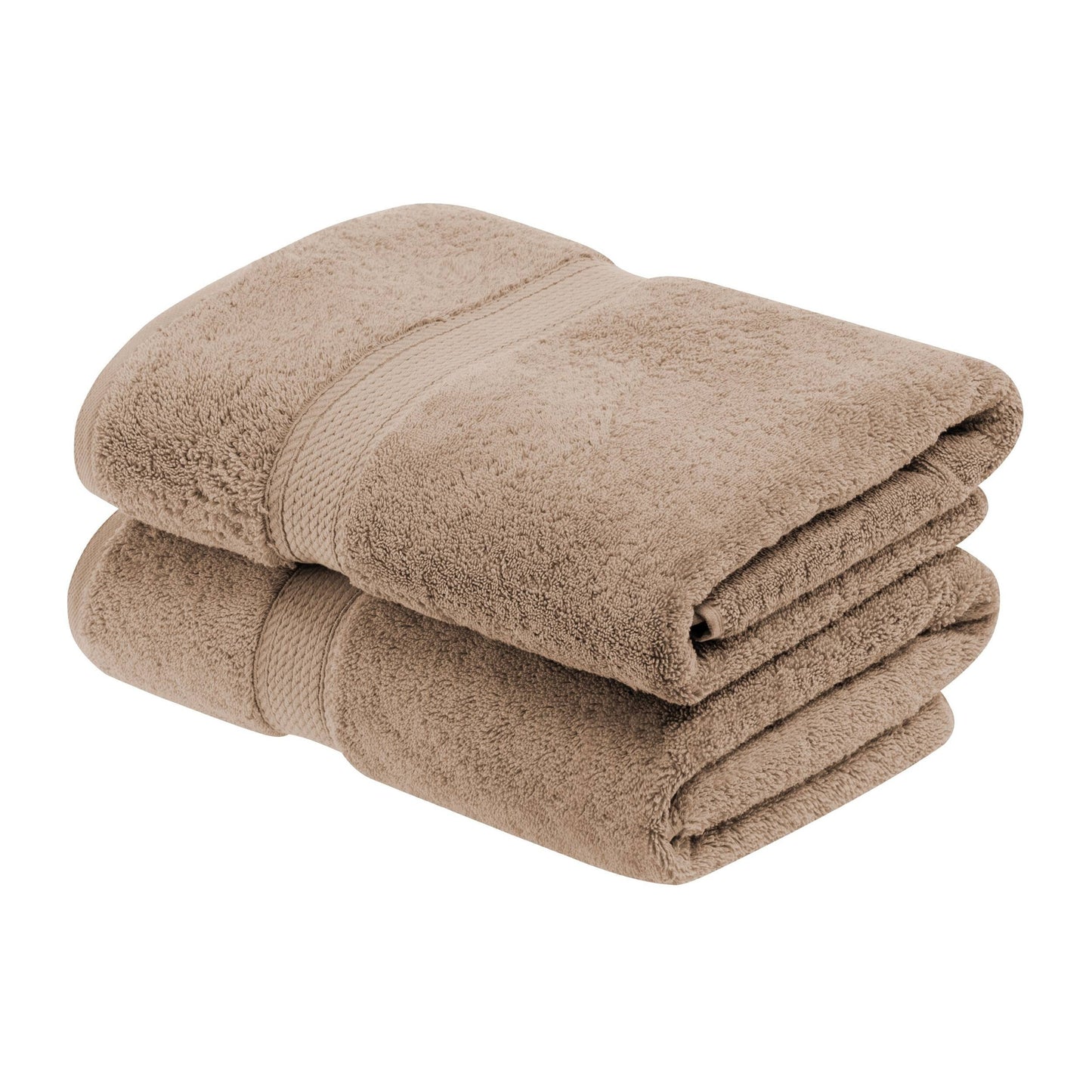 Superior Egyptian Cotton Pile Heavyweight Bath Towel Set of 2