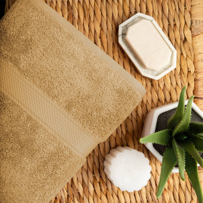 Superior Egyptian Cotton Pile Heavyweight Bath Towel Set of 2