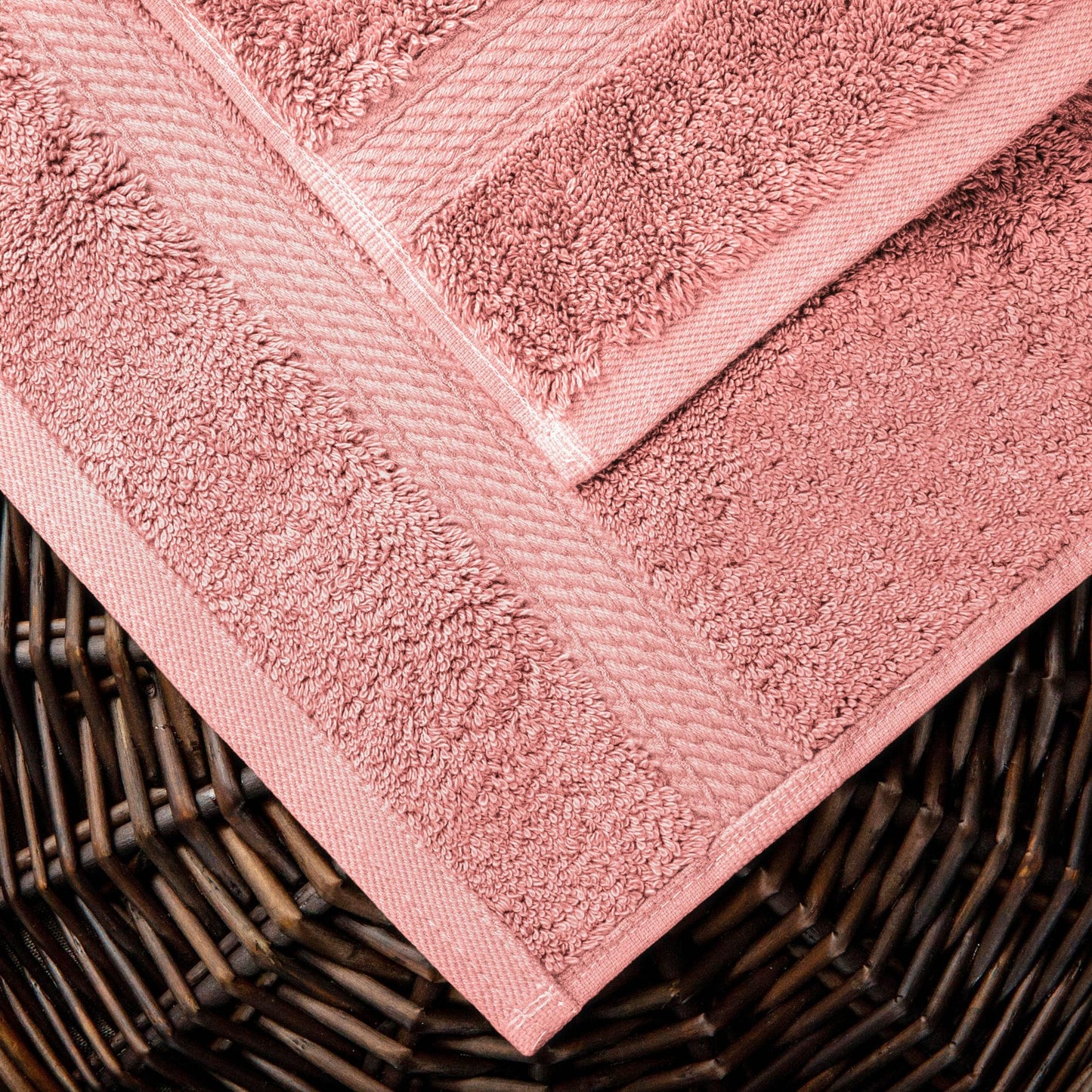Superior Egyptian Cotton Pile Heavyweight Bath Towel Set of 2