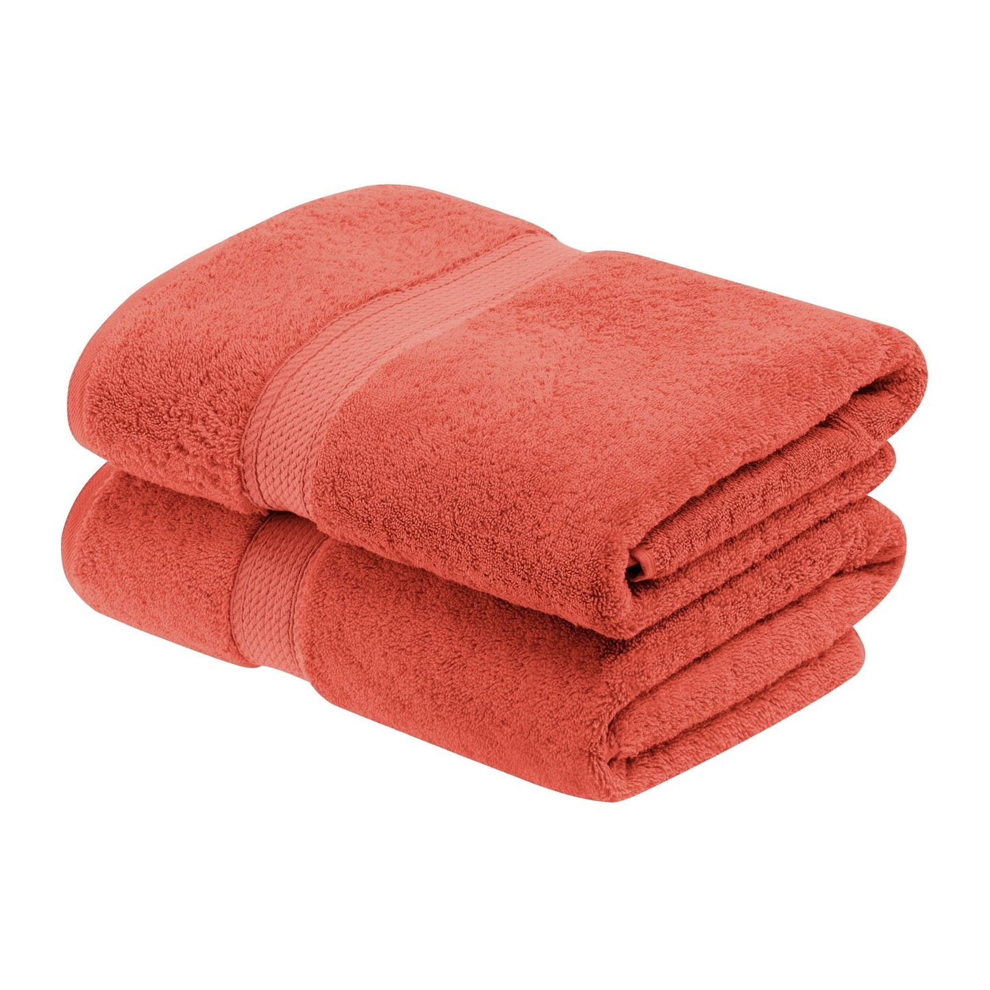 Superior Egyptian Cotton Pile Heavyweight Bath Towel Set of 2